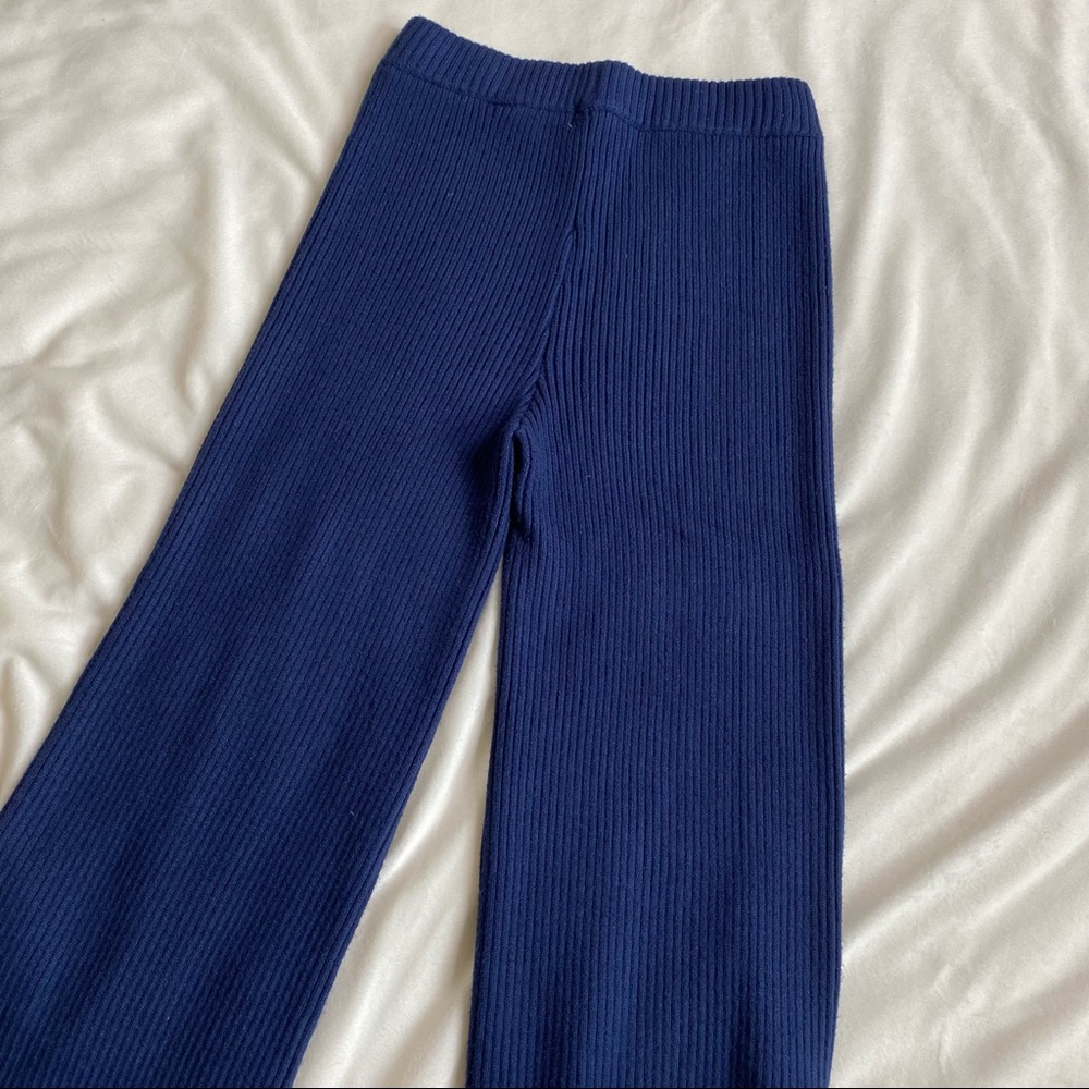 JustFab-Ankle Length Ribbed Pants - Picture 8 of 15